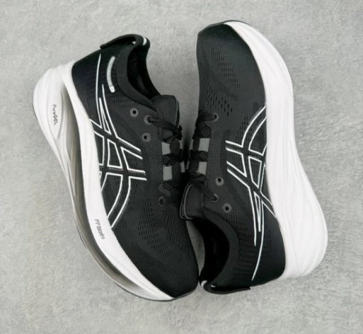 Asic S Gel Nimbus 26 Platinum Black Graphite Grey Running Shoes