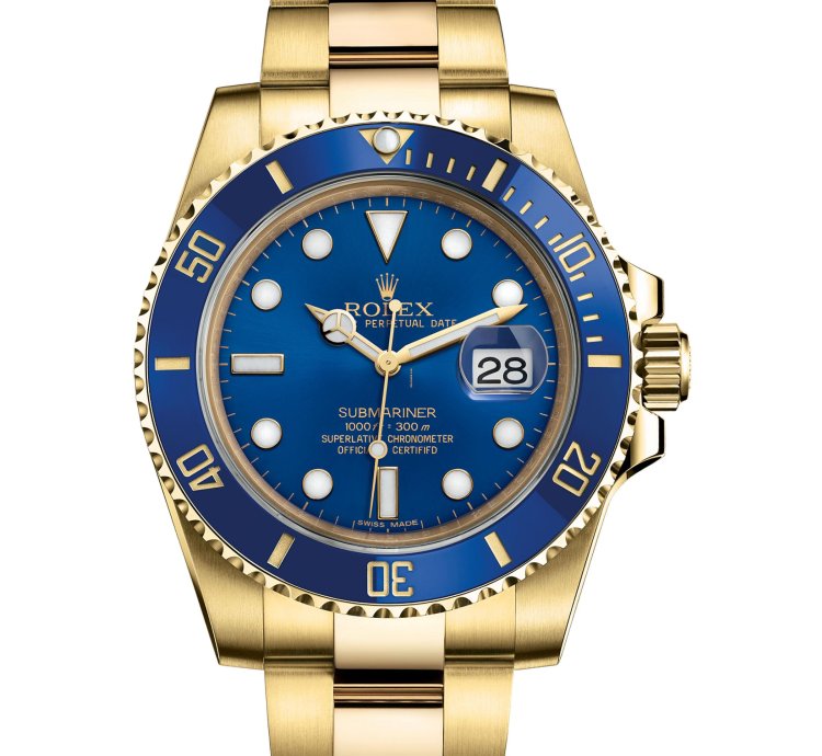 Rolex Submariner Date 40mm Yellow Gold Blue Dial 116618lb 2020 New