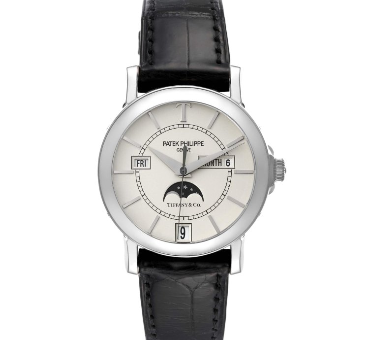 Patek Philippe Annual Calendar Tiffany Limited Edition White Gold Mens Watch 5150 Box Papers