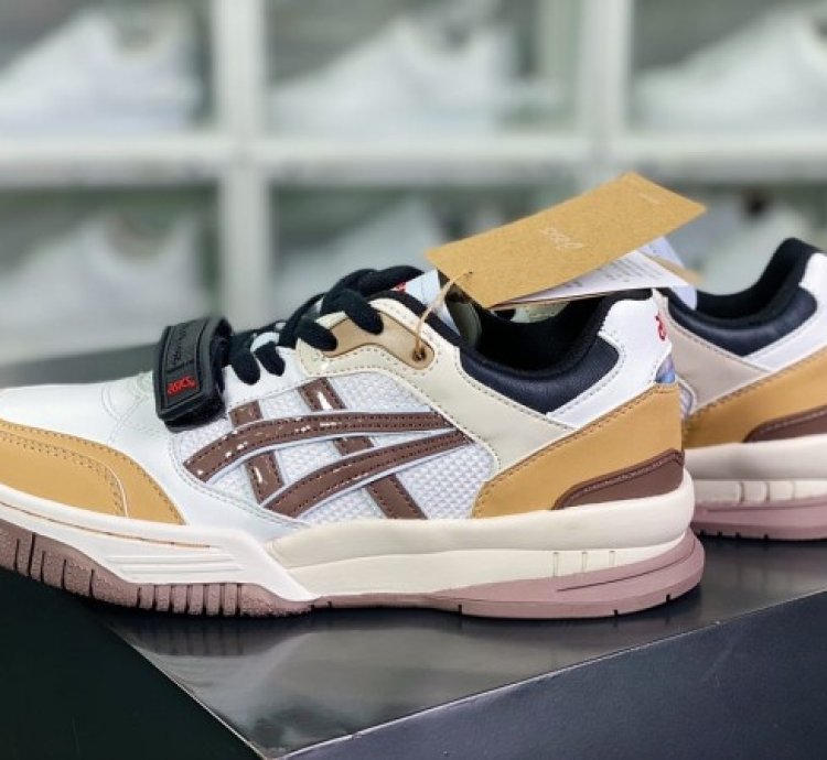 Asic S Gel Spotlyte Low V2 White Brown Sneakers