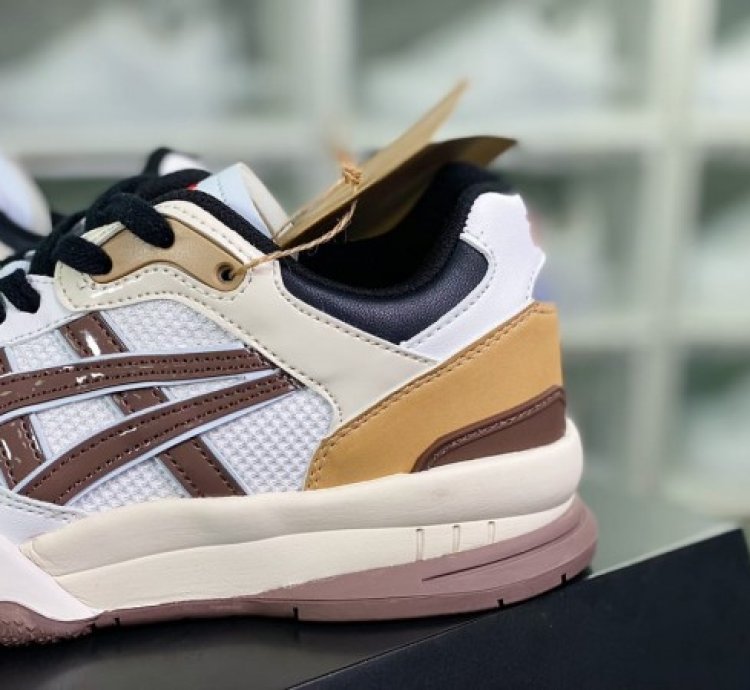 Asic S Gel Spotlyte Low V2 White Brown Sneakers