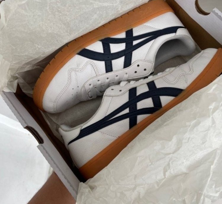 Asic S New Gel Japan White Brown Sneakers