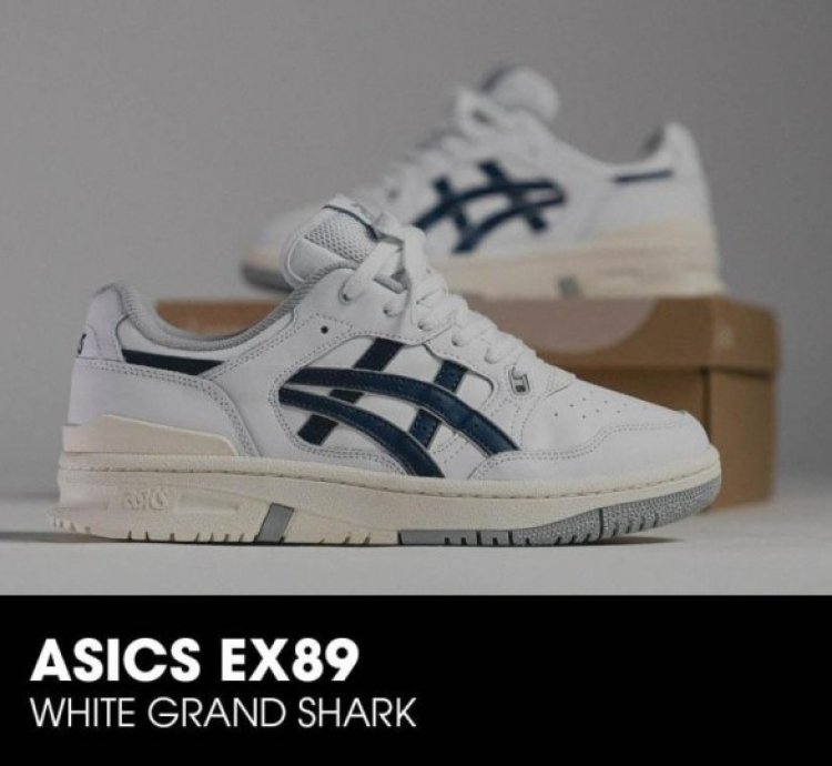 Asics Ex89 White Grand Shark Sneakers
