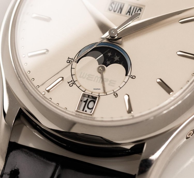 Patek Philippe Annual Calendar Wempe 125 Years Ref 5125g-001 18k White Gold Folding Clasp Full Set Bj-2003