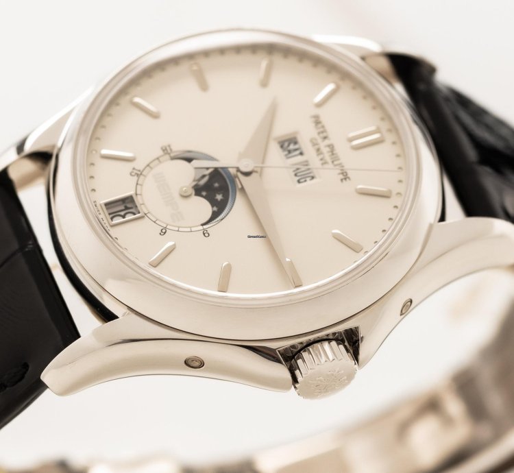 Patek Philippe Annual Calendar Wempe 125 Years Ref 5125g-001 18k White Gold Folding Clasp Full Set Bj-2003