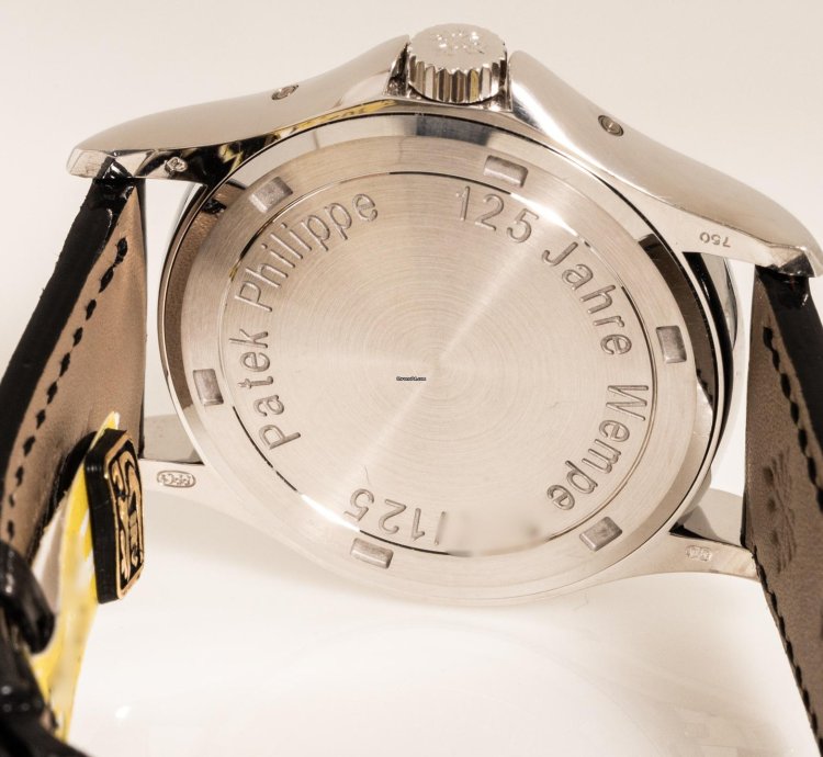 Patek Philippe Annual Calendar Wempe 125 Years Ref 5125g-001 18k White Gold Folding Clasp Full Set Bj-2003