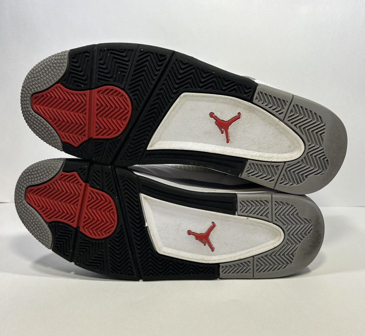 Nike Air Jordan 4 Retro White Cement Shoes Size 11 5