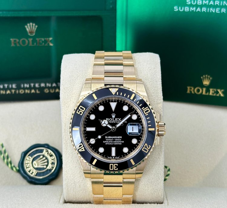 Rolex Submariner Date 41mm 18k Yg Black Dial Ref 126618ln Unworn