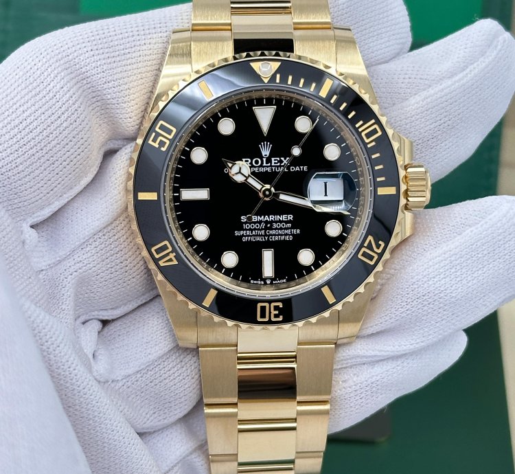 Rolex Submariner Date 41mm 18k Yg Black Dial Ref 126618ln Unworn