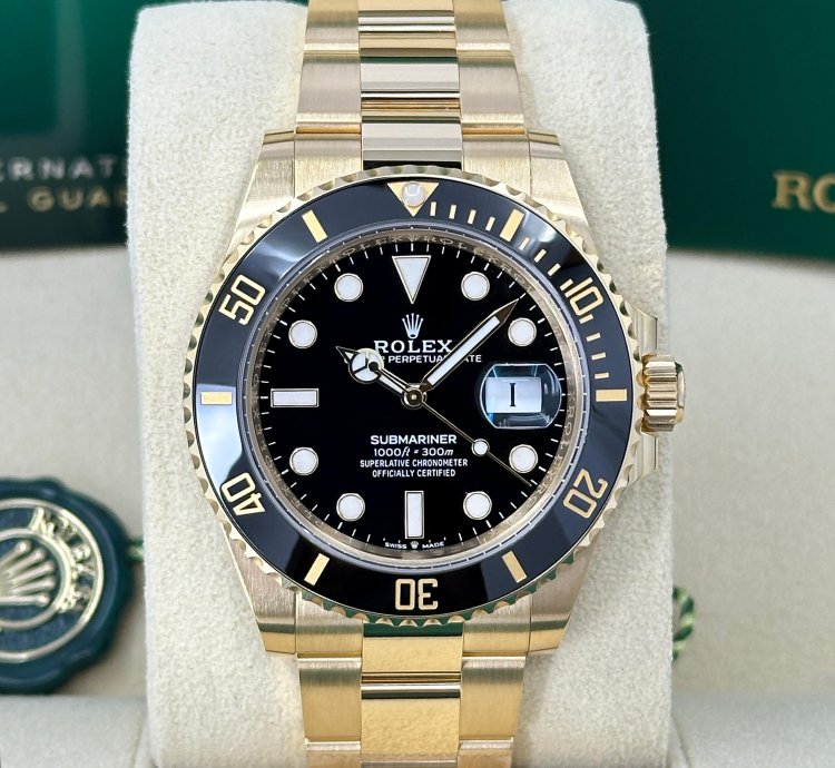 Rolex Submariner Date 41mm 18k Yg Black Dial Ref 126618ln Unworn