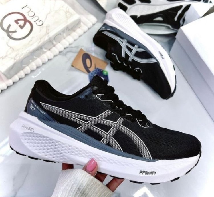 Asics Gel Kayano 30 Black White Running Shoes