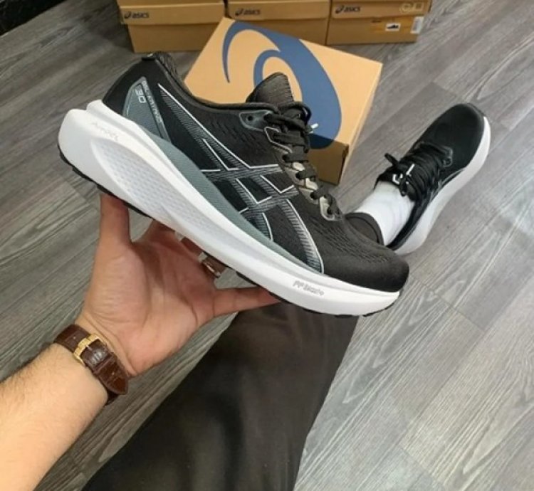 Asics Gel Kayano 30 Black White Running Shoes