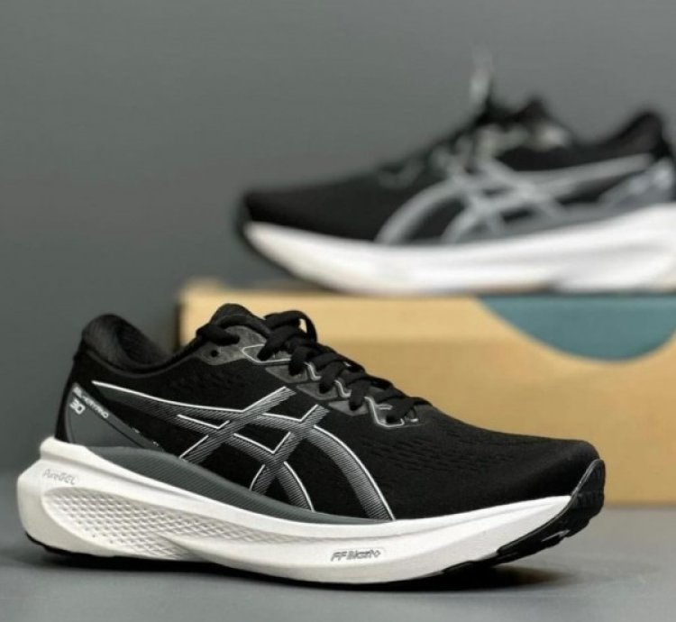 Asics Gel Kayano 30 Black White Running Shoes
