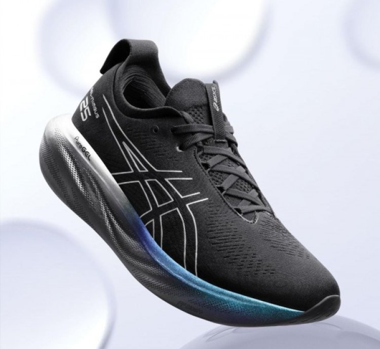 Asics Gel Nimbus 25 Platinum Black Running Shoes