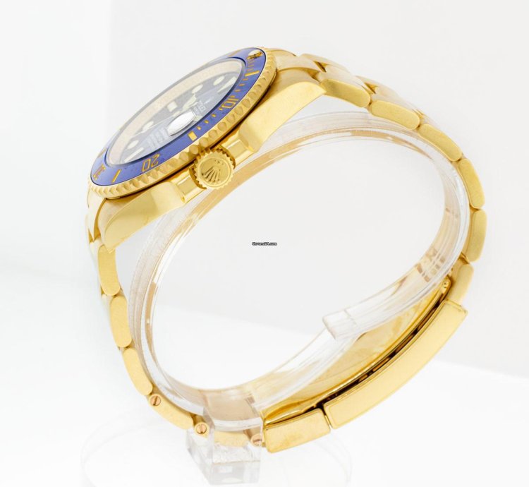 Rolex Submariner Date 41mm Yellow Gold Blue Dial Blue Bezel 126618lb