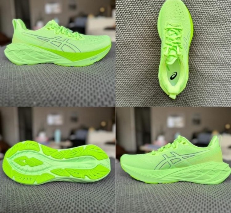 Asics Nova Blast 4 Neon Green Running Shoes