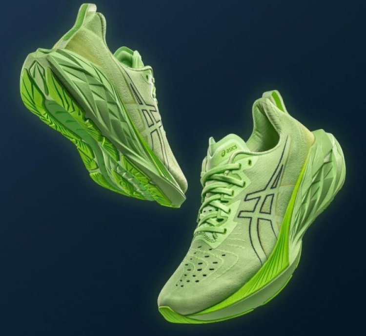 Asics Nova Blast 4 Neon Green Running Shoes
