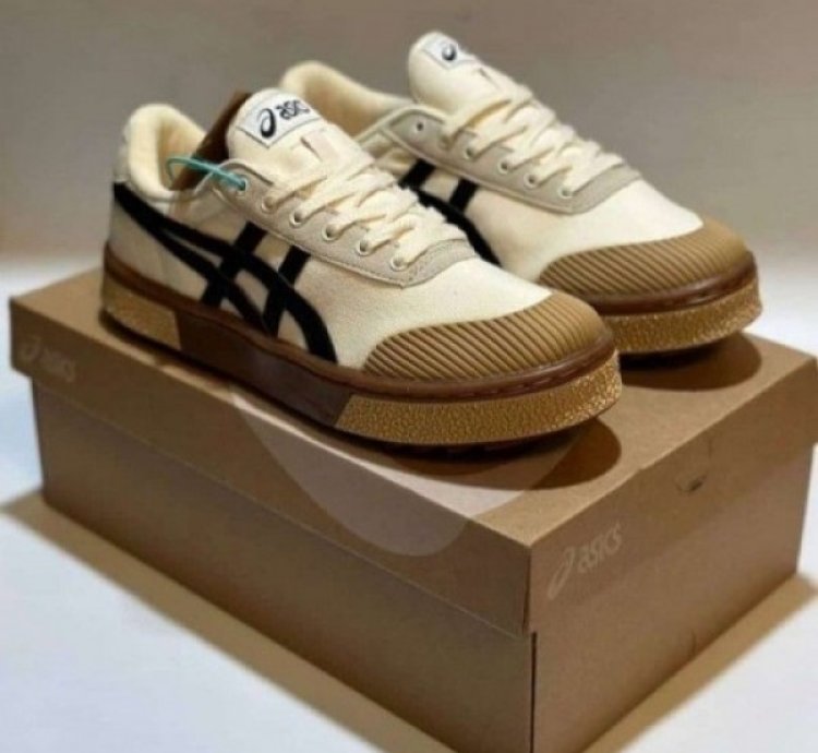 Asiics Court Trail Brown Black White Sneakers
