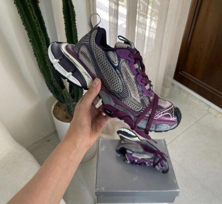 Balenciag A 3xl In Purple Sneakers