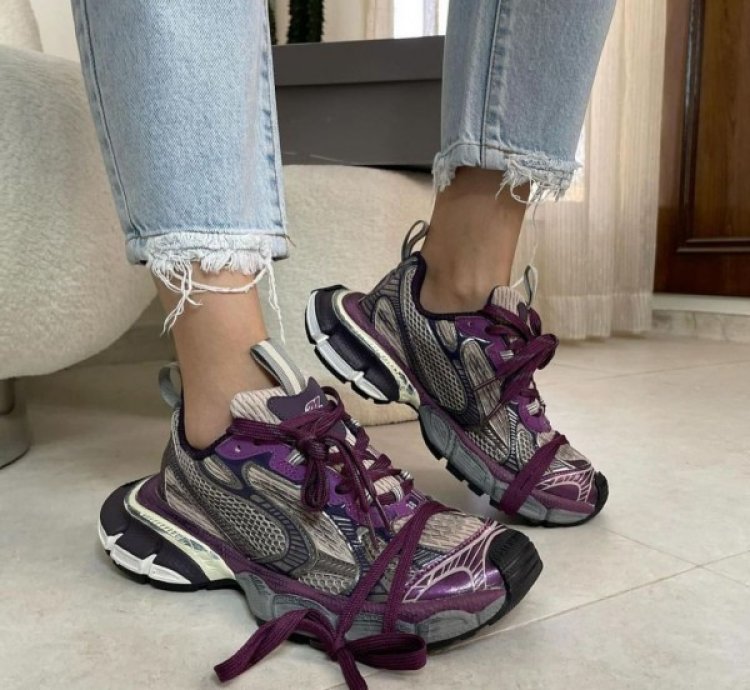 Balenciag A 3xl In Purple Sneakers
