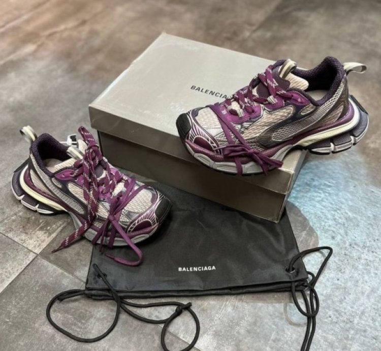 Balenciag A 3xl In Purple Sneakers