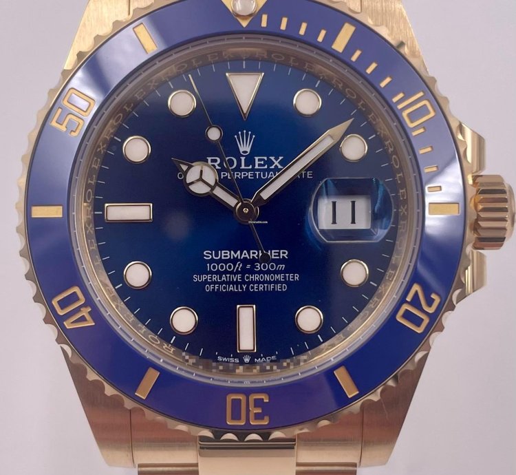 Rolex Submariner Date Blue Dial 41mm Yellow Gold 126618lb Unworn 2023