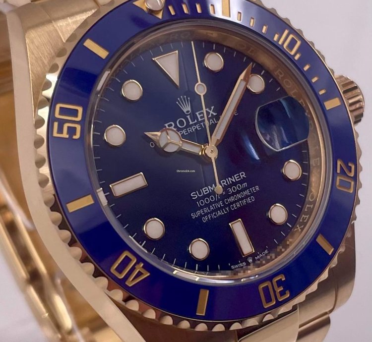 Rolex Submariner Date Blue Dial 41mm Yellow Gold 126618lb Unworn 2023