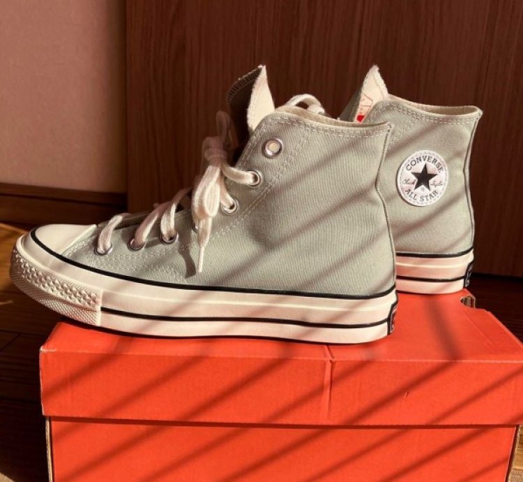 Convers E Chuck Taylor All Star 70 Hi Canvas Prism Green Sneakers