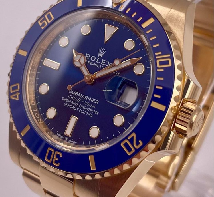 Rolex Submariner Date Blue Dial 41mm Yellow Gold 126618lb Unworn 2023