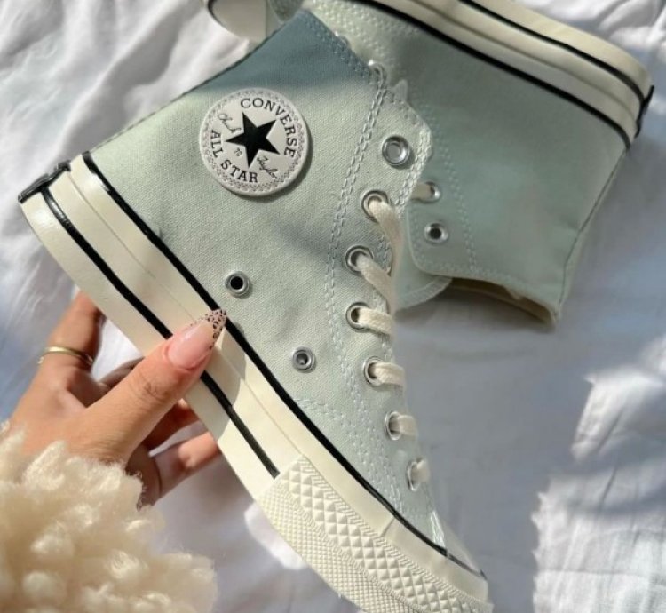 Convers E Chuck Taylor All Star 70 Hi Canvas Prism Green Sneakers
