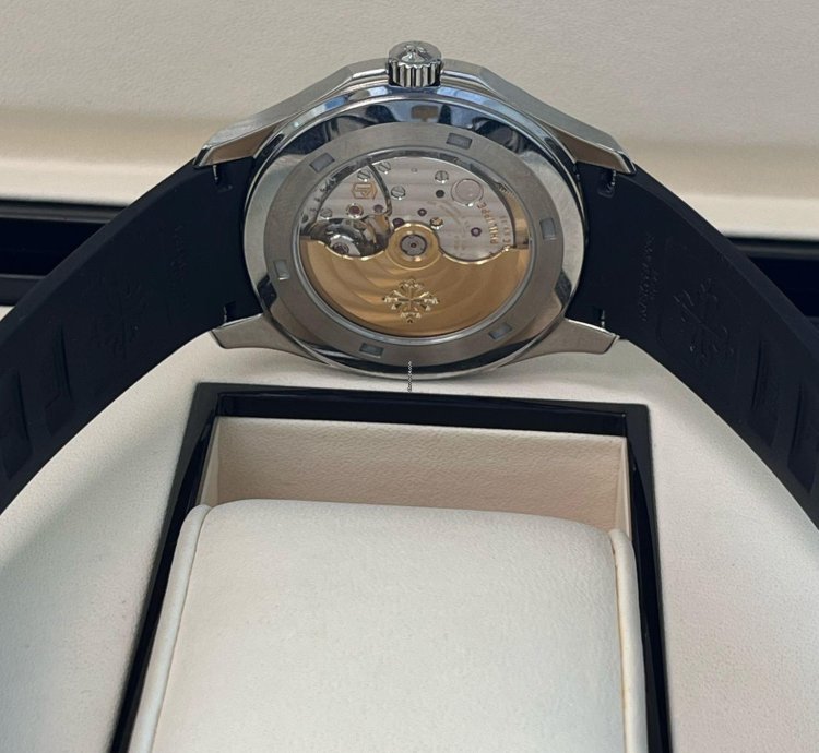 Patek Philippe Aquanaut 40mm Black Dial Rubber Steel Strap Watch 5167 1a-001
