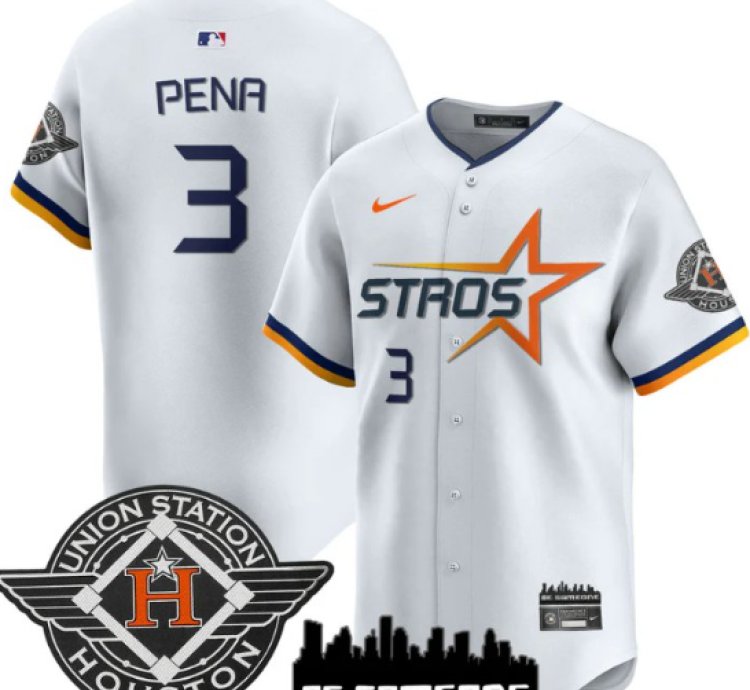 Jeremy Pena Jersey 3 Houston Astros 2025 City Connect Vapor Premier Limited Stitched White