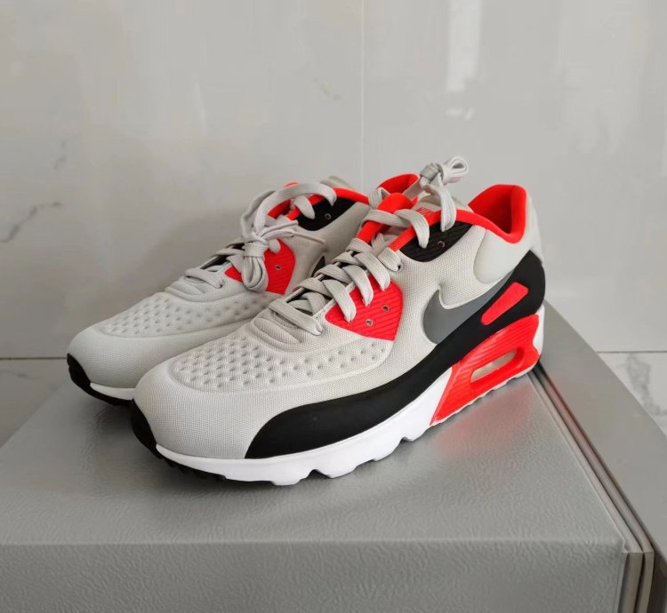 Nike Air Max 90 Ultra Se Shoes Platinum Gray 845039-006