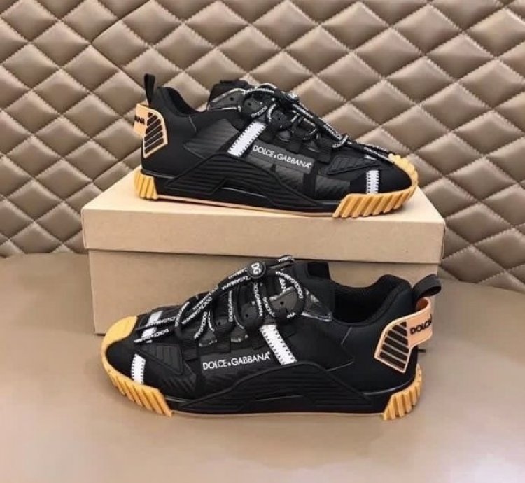 Dolce Gabban A Ns1 Low Top Black Sneakers