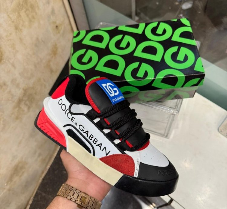 Dolce Gabbana Protofino Red White Sneakers