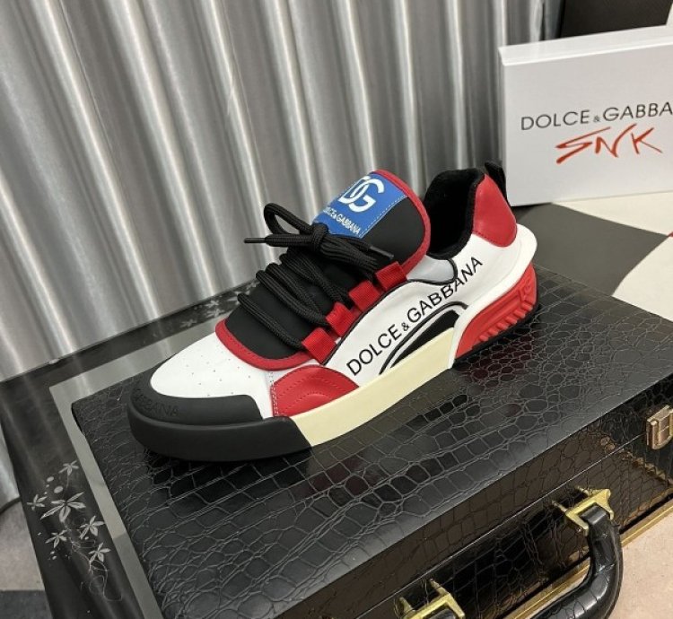 Dolce Gabbana Protofino Red White Sneakers