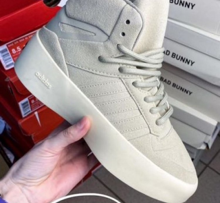 Fear Of God X Adidas Rivarly High 86 White Grey Sneakers