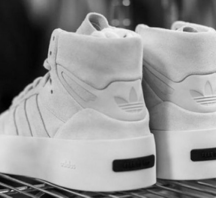 Fear Of God X Adidas Rivarly High 86 White Grey Sneakers