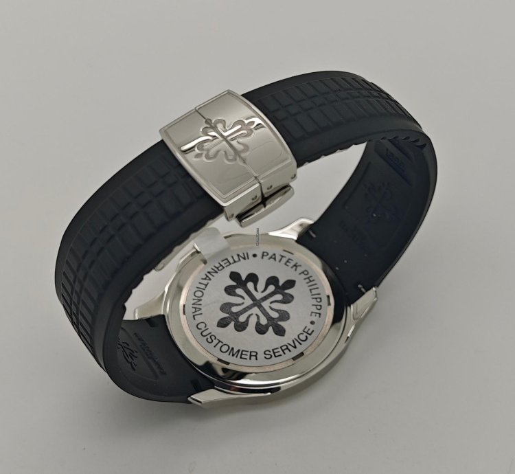 Patek Philippe Aquanaut 40mm Steel Sports Black Dial Watch Ps