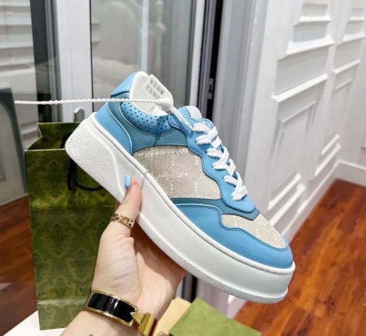 Gucci Embossed Platform Chunky Sneaker