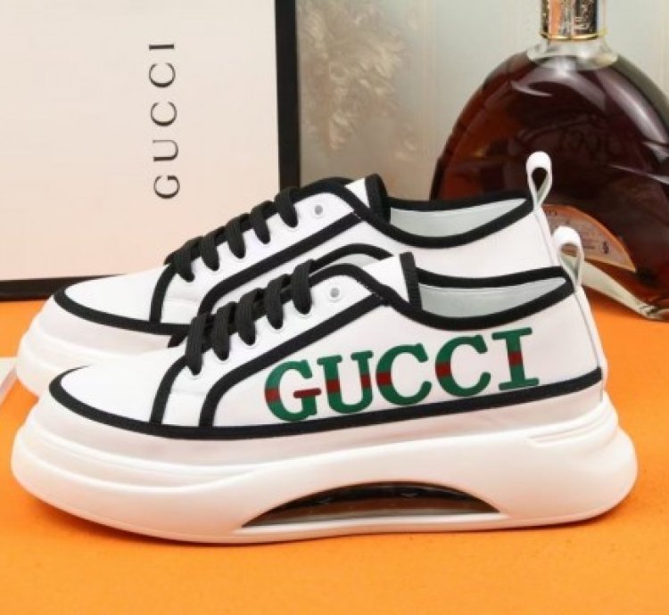 Gucci Tube Platform White Black Sneakers
