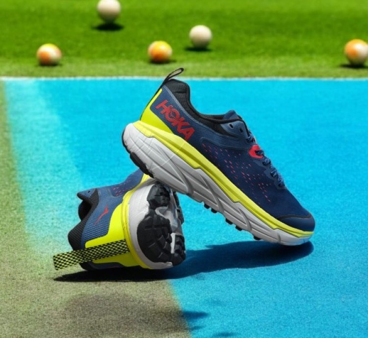 Hok A Challenger Art 6 Grey Blue Sneakers