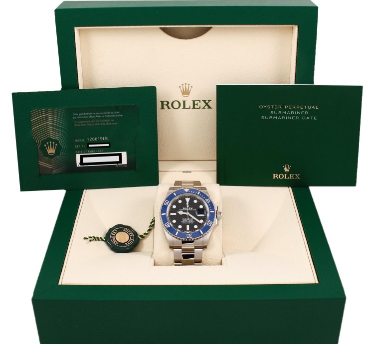 Rolex Submariner Date Full White Gold Full Set 2021 Ref 126619lb