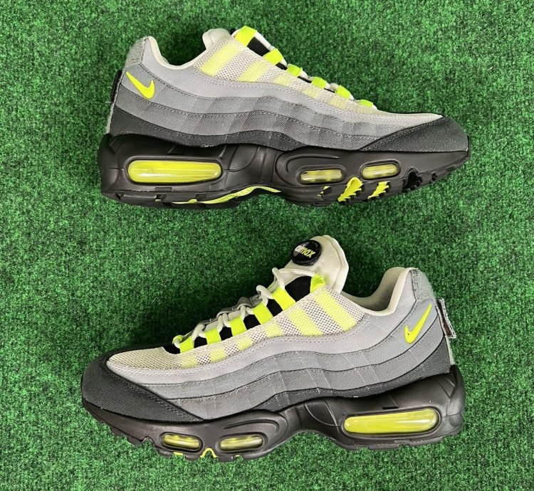 Nike Air Max 95 Sp Men Sz 9 Neon Yellow Volt Black Patch