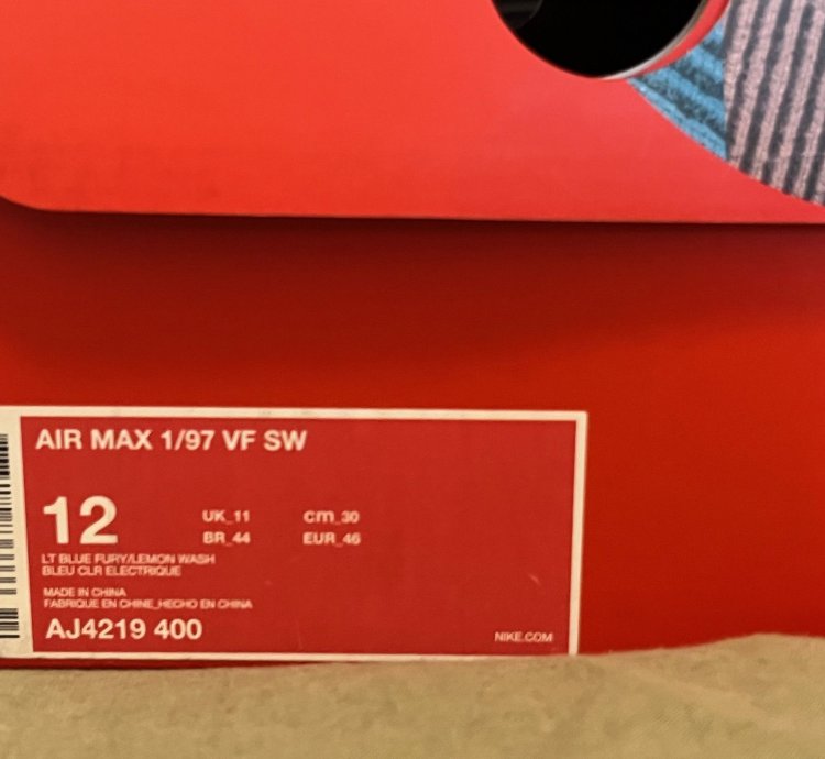 Nike Air Max 97 1 Sean Wotherspoon Us12