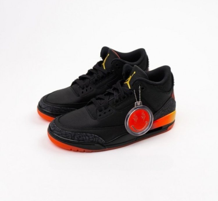 J Balvin X Nike Air Jordan 3 Basketball Sneakers
