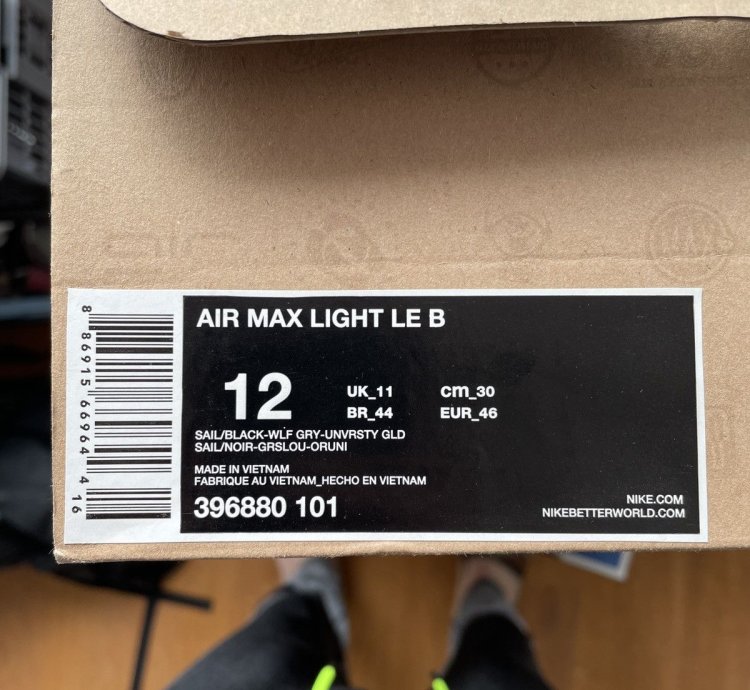 Nike Air Max Light Le size