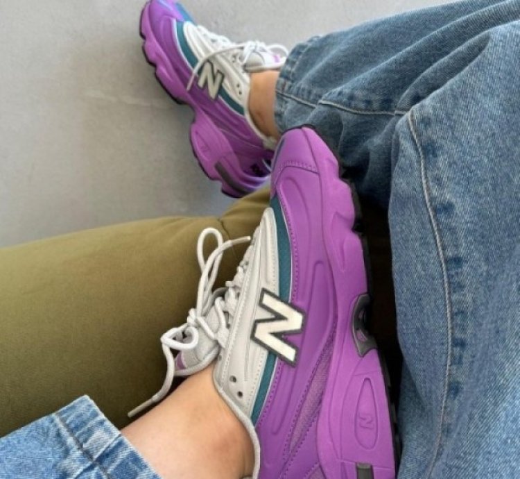 Jfg X Newbalance Grey Violet Sneakers