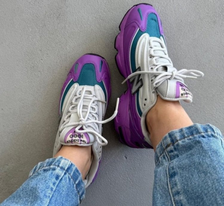 Jfg X Newbalance Grey Violet Sneakers