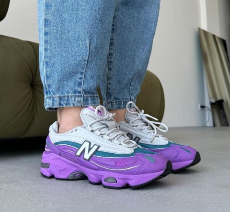 Jfg X Newbalance Grey Violet Sneakers